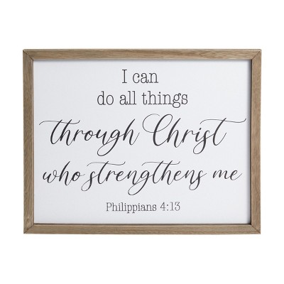 Faithful Finds Christian Motivational Quote Hanging Wall Art, Bible Verse with Frame Home Décor,