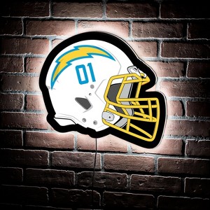 Evergreen Ultra-Thin Edgelight LED Wall Decor, Helmet, Los Angeles Chargers- 19.5 x 15 Inches Made In USA - 1 of 4