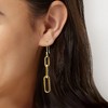 Ross-Simons 10kt Yellow Gold Graduated Paper Clip Link Drop Earrings - 2 of 3