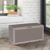 Wooakway 100 Gallon Waterproof All-Weather Storage Box Deck Box Indoor and Outdoor Use - 3 of 4
