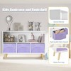 BABYYER Kids Bookshelf, Storage Organizer with 3 Collapsible Fabric Drawers, Book and Toy Display Rack for Playroom, Bedroom and Hallway - 4 of 4
