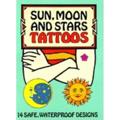 Sun, Moon and Stars Tattoos - (Temporary Tattoos) by  Anna Pomaska (Mixed Media Product)