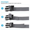 Unique Bargains Polyester Adjustable Travel Bag Luggage Strap with Buckle 2 Pcs - 4 of 4