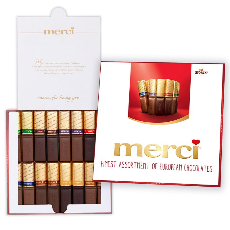 Merci Finest Assortment of European Chocolates, Candy Gift Box - 16ct/7oz, 3 of 10