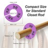 Unique Bargains Hanging Clothes Round Pre-printed Clothing Rack Dividers 40 Pcs - 2 of 3