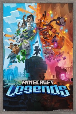 Trends International Minecraft - Worldly Framed Wall Poster Prints ...