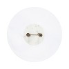 Kate and Laurel Cerullo Glass Metal and Marble Side Table, 16x16x24, White and Gold - 3 of 4