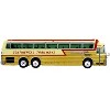 1969 Eagle Model 05 Coach Bus "Golden Eagle" Gold Metallic and Cream with Red 1/87 (HO) Scale Diecast Model by Iconic Replicas - 2 of 4