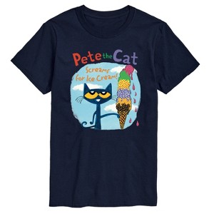 Men's - Pete the Cat - Screams For Ice Cream Short Sleeve Graphic T-Shirt - 1 of 4