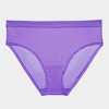 Curvy Couture Women's Mesh High Cut Brief Panty Sunset Glow - 4 of 4