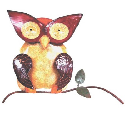 D-Art Collection Iron Owl Wall Décor