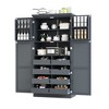 YOOCOZZ Tall Storage Cabinet,Freestanding Kitchen Pantry Cabinet with Adjustable Shelf,2 Door Shelves,4 Doors and 8 Pull-out Trays - 4 of 4