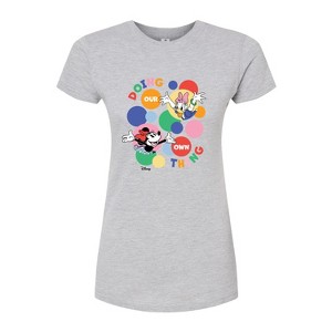 Women's - Disney - Doing Our Own Thing Fitted Graphic T-Shirt - 1 of 3