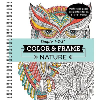 TARGET Color & Frame - Sloth (Adult Coloring Book) - by New