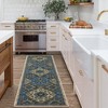 Area Rug Boho Traditional Fuzzy Carpet for Living Room, Bedroom Dining Room and Kitchen Office Nursery Non-Slip, 2' x 6' Brown - 2 of 4