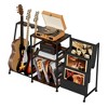 MOEPISY Record Player Stand, 3 Tier Guitar Stand for Acoustic, Electric Guitar, Bass Stand - 4 of 4