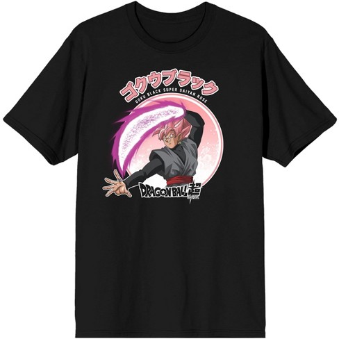 Dragon Ball Super Goku Black Super Saiyan Rose Men s Black Graphic Tee XXL