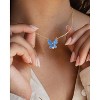 Molenia 925 Sterling Silver Necklace for Women - Gold Butterfly Resin Pendant Gifts for Mom Chain Cute Stuff Jewelry for Girls Mothers Day Birthday - 4 of 4