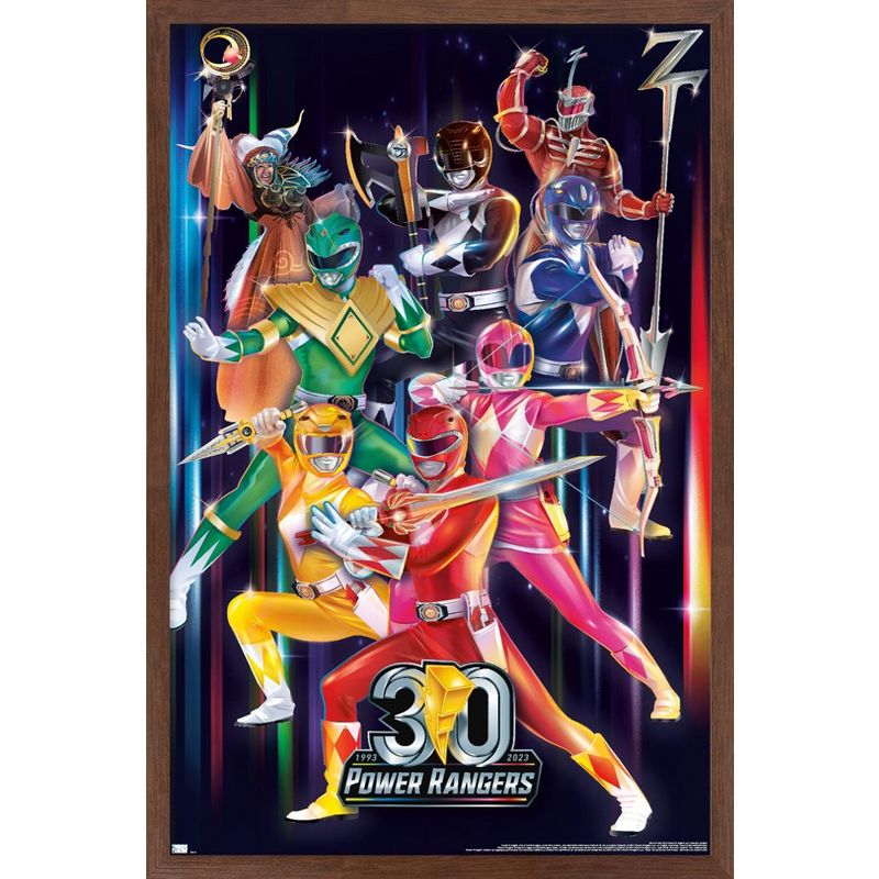 Trends International Power Rangers - 30th Group Framed Wall Poster Prints, 1 of 7
