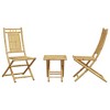 vidaXL 3 Piece Bistro Set Bamboo - 4 of 4