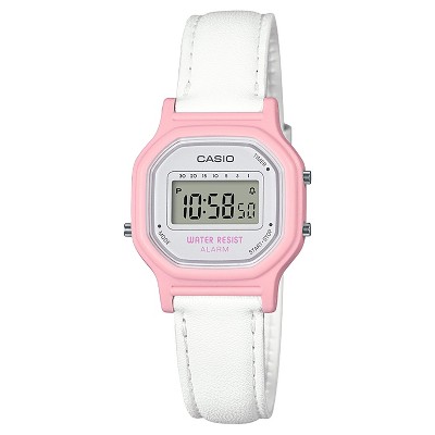 pink digital watch