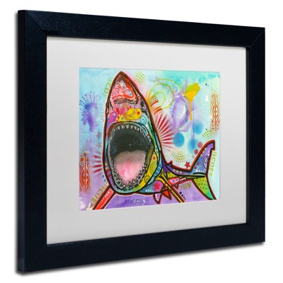Trademark Fine Art -Dean Russo 'Shark 1' Matted Framed Art