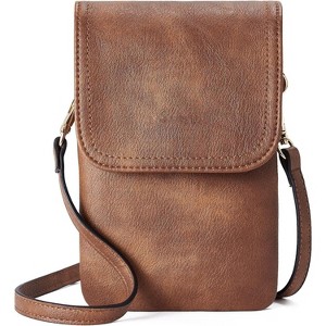 Vegan Leather Small Crossbody Bags for Women Adjustable Strap - 1 of 4