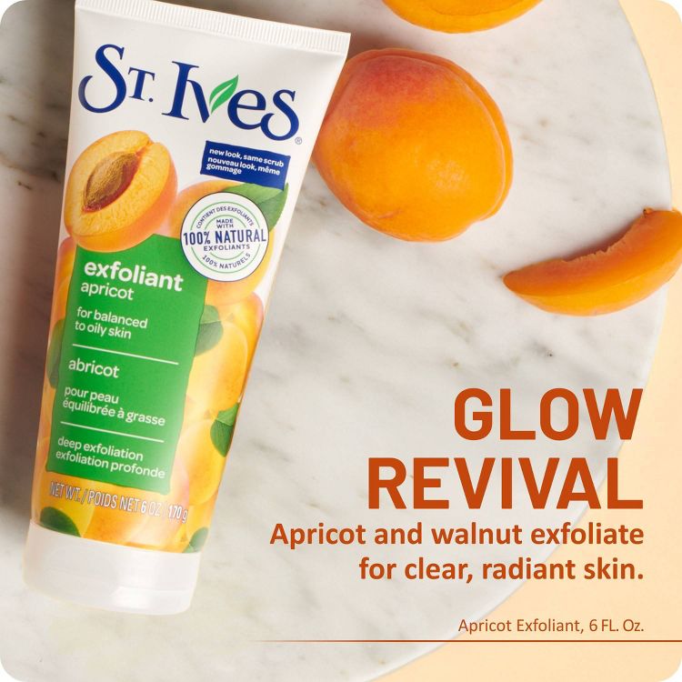 St. Ives Apricot Face Exfoliant for Balanced to Oily Skin - 6floz, 2 of 10