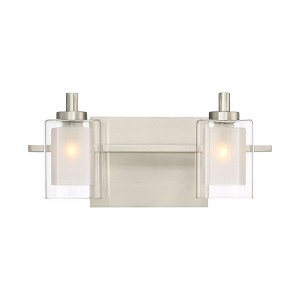 Quoizel Lighting Kolt 2 - Light Vanity in  Brushed Nickel - 1 of 3