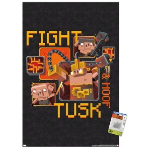 Trends International Minecraft: Legends - Fight Tusk & Hoof Unframed Wall Poster Prints - 1 of 4