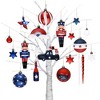 70-pc USA Flag Inspired Patriotic Ornament Set, Red White Blue Baubles| OrnamentallyYou - 3 of 4