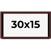 PosterPalooza | Panoramic Shadow Box 1.5" Depth Brown Picture Frame - UV Acrylic, Backing, Hanging Hardware - 2 of 4