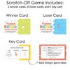 Big Dot of Happiness Party Time - Happy Birthday Party Game Scratch Off Cards - 22 Count - 3 of 4