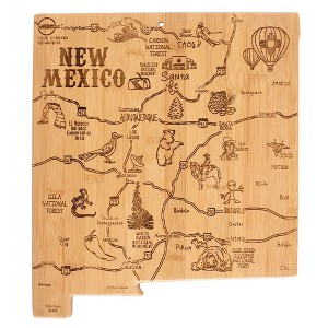 Totally Bamboo Destination New Mexico Cutting Board: Lightweight Bamboo, Stamped Design, Hand Wash, 11.75" x 13.5" - 1 of 4