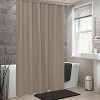 Montauk Accents Bliss Linen/Taupe Water Resistant Fabric Shower Liner - Standard Size - 2 of 3
