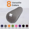 Sol Living Yoga Bolster Pillow with Removable Cover Rectangle - 4 of 4