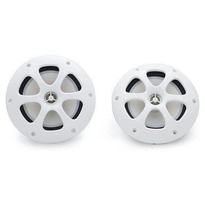 Kenwood KFC-1613MRW 6.5" 4 Ohm 2-Way Marine/Motorsport Speakers, White (Pair)