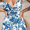 Women's Floral Sweetheart Twist Keyhole Maxi Dress - Cupshe - 3 of 4