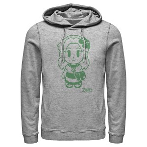 Men's Nintendo Legend of Zelda Link's Awakening Sleek Marin Avatar Pull Over Hoodie - 1 of 3