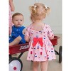 RuffleButts Baby/Toddler Knit Short Sleeve Twirl Romper - 4 of 4