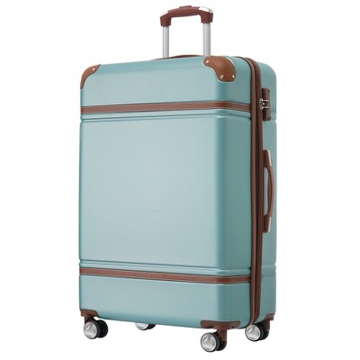 Maggift Luggage, with 4 Spinner Wheels Lightweight Suitcase, Suitable for business trips and travel, Green, 20.1"*12.4"*30.3"