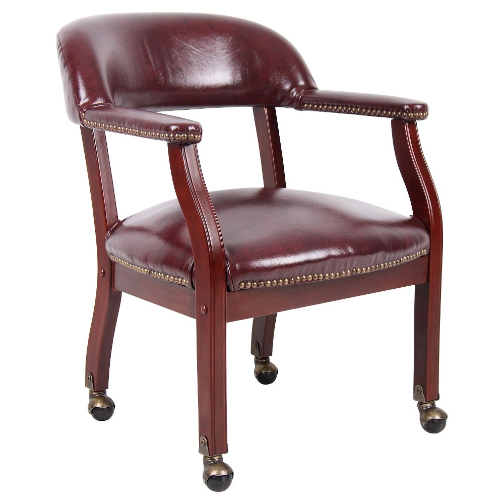 Photos - Computer Chair BOSS Captain's Chair with Casters Burgundy -  Office Products 