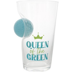 Pavilion Gift Company - Queen of the Green - 15 oz. Golf Ball Glass - Drinkware - 1 of 1