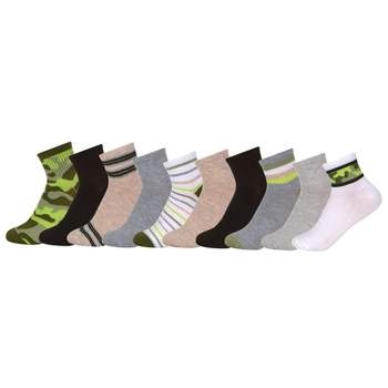 Madden Girl - Women's Quarter Socks, Lightweight, Breathable, Soft and Comfortable for 10-Pack