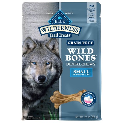 Blue Buffalo Dental Bones Natural Adult Dental Chew Dog Treat  Small 27-oz bag Value Pack 
