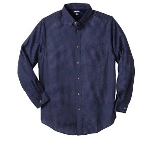 KingSize Men's Big & Tall Long Sleeve Wrinkle Free Sport Shirt - 1 of 4