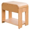 VYNXARIA Modern One Drawer Waterfall Nightstand,Natural - 4 of 4
