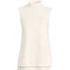 Lands' End Women's Fine Gauge Sleeveless Mock Sweater - 3 of 4