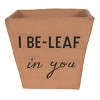 "I Be-Leaf in You" Multi Terracotta Planter - Foreside Home & Garden - 3 of 4