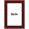 PosterPalooza | Photo Size Weathered Red Picture Frame - UV Acrylic, Foam Board Backing, Hanging Hardware - 2 of 4